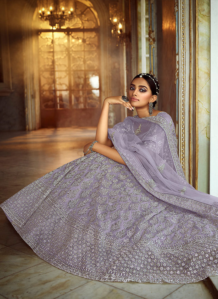 Lilac Purple Lehenga Choli In usa uk canada 