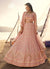 Peach Embroidered Lehenga Choli