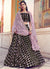 Black And Pink Sequence Embroidered Lehenga Choli