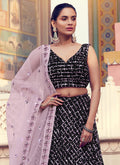 Black And Purple Lehenga Choli In usa uk canada