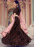 Black And Red Sequence Embroidered Lehenga Choli