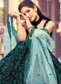 Black And Blue Lehenga Choli In usa uk canada