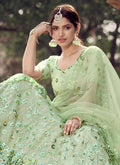 Light Green Lehenga Choli In usa