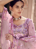 Pink Golden Lehenga Choli In usa