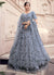 Greyish Silver Sequence Lehenga Choli
