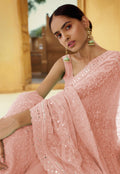 Soft Pink Party Wear Saree In uk