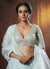 Sky Blue And White Lehenga Choli In usa