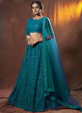 Turquoise Lehenga Choli In usa