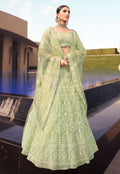 Pista Green Traditional Designer Lehenga Choli