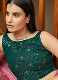 Grey And Green Wedding Lehenga In canada