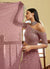 Mauve Foil Mirror Indian Wedding Lehenga