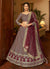 Maroon Embroidered Indian Wedding Lehenga