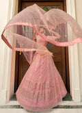 Soft Pink Indian Wedding Lehenga In usa