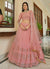 Soft Pink Sequence Embroidered Indian Wedding Lehenga