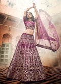 Plum Purple Lehenga Choli