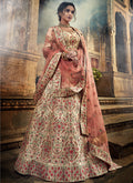 Peach Lehenga Choli