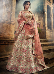 Peach Lehenga Choli
