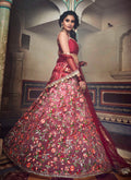 Red Designer Wedding Lehenga Choli