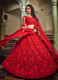 Bridal Red Designer Wedding Lehenga Choli