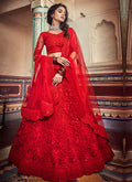 Red Designer Lehenga Choli