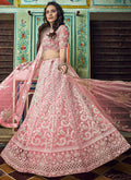 Peach Designer Wedding Lehenga Choli