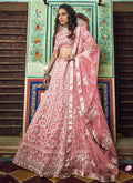 Peach Designer Lehenga Choli