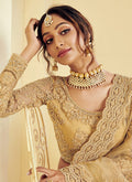 Beige Golden Lehenga Choli In usa