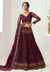 Bridal Maroon Multi Embroidered Lehenga Choli