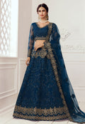 Blue Multi Embroidered Lehenga Choli