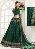 Indian Suits - Dark Green Lehenga Choli In usa
