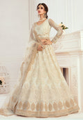 Beige Golden Wedding Lehenga Choli