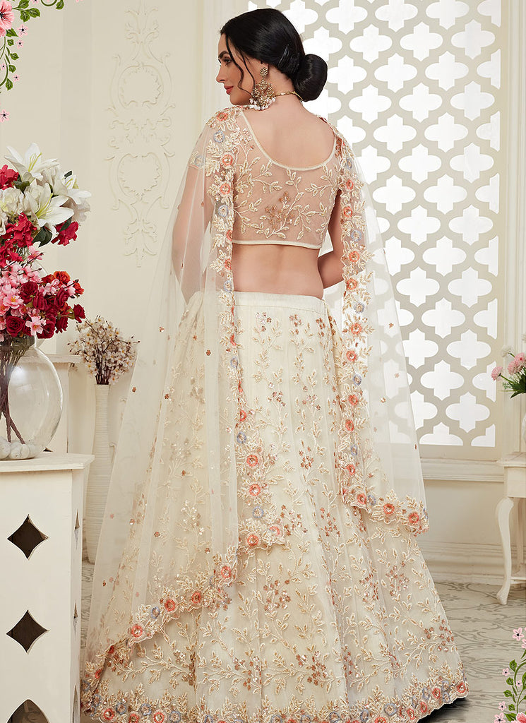 Cream Lehenga Choli In usa uk canada 