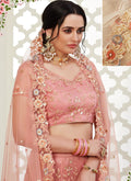 Peach Lehenga Choli In usa 
