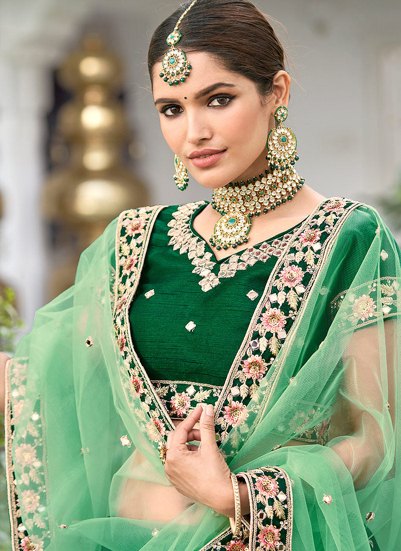 Green Lehenga Choli In usa