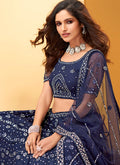 Navy Blue  Lehenga Choli In usa