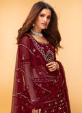 Maroon Wedding Lehenga Choli