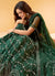 Dark Green Mirror Work Lehenga Choli