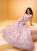 Lavender Mirror Work Lehenga Choli In Australia