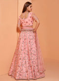 Soft Pink Floral Wedding Lehenga Choli In Australia