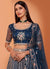 Persian Blue Wedding Lehenga Choli