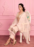 Soft Peach Pakistani Pant Suit In usa uk canada