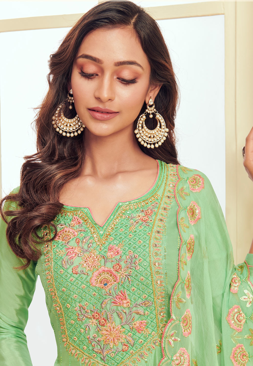 Green Pakistani Pant Suit In uk usa canada