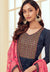 Blue And Pink Pakistani Pant Suit In usa