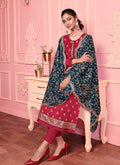 Rani Pink And Blue Pant Suit In usa