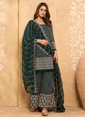 Majestic Green Sharara Suit In usa