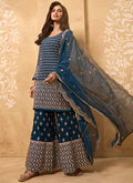 Royal Blue Sharara Suit In canada 