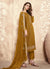Mustard Yellow Sequence Embroidered Pakistani Pant Suit