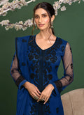 Blue And Black Pakistani Pant Suit In canada
