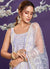 Lavender Lucknowi Designer Pant Style Suit In USA