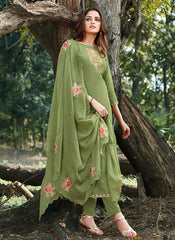 Green Pants Style Suit